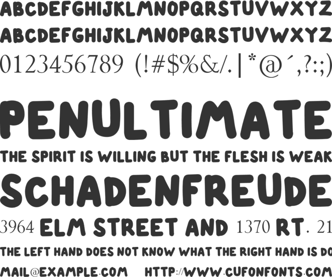 ETINNE font preview