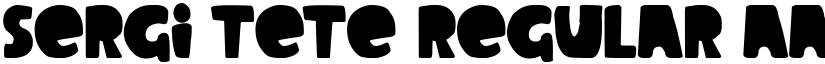 Sergi Tete Regular font
