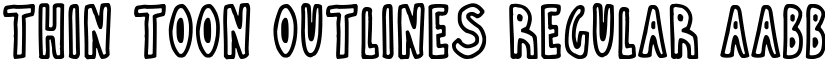 Thin Toon Outlines Regular font
