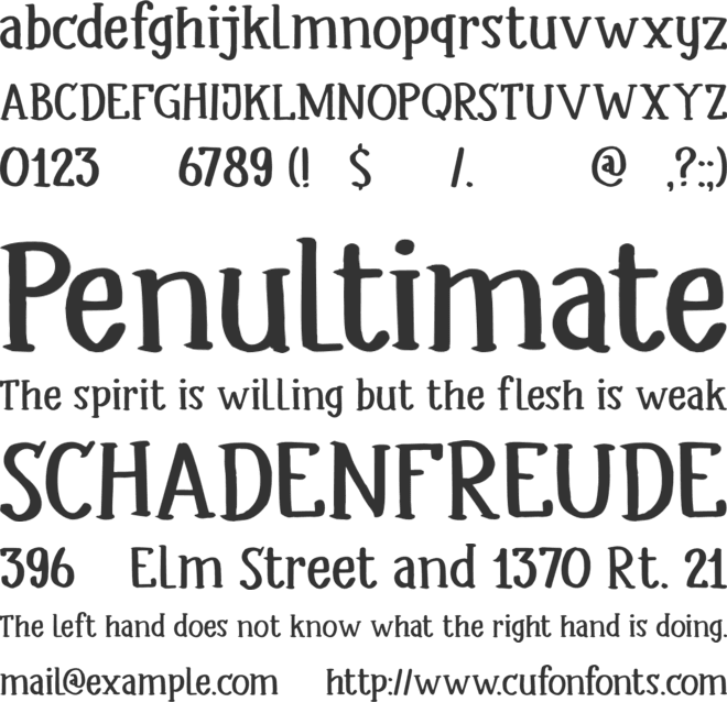 DK Headlock font preview