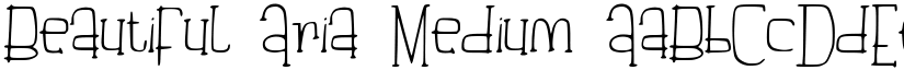 Beautiful_Aria Medium font