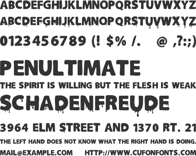 Slutotronic font preview