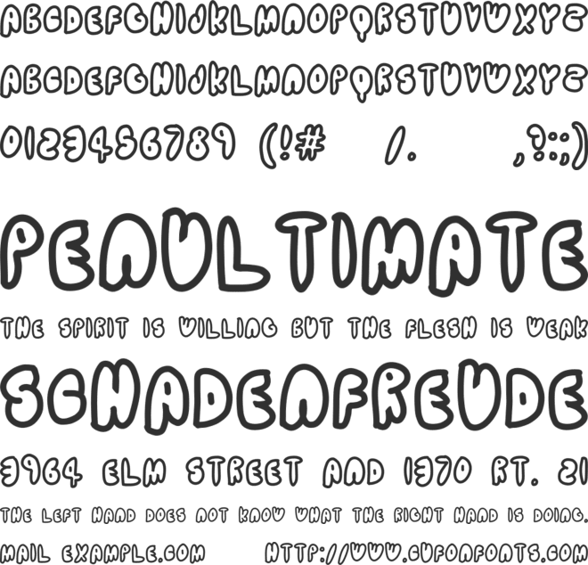 TELESCOPE font preview
