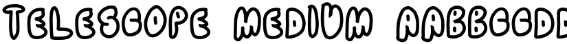 TELESCOPE Medium font