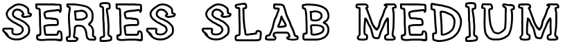 SERIES SLAB Medium font