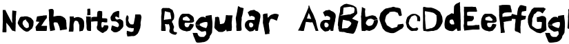 Nozhnitsy Regular font