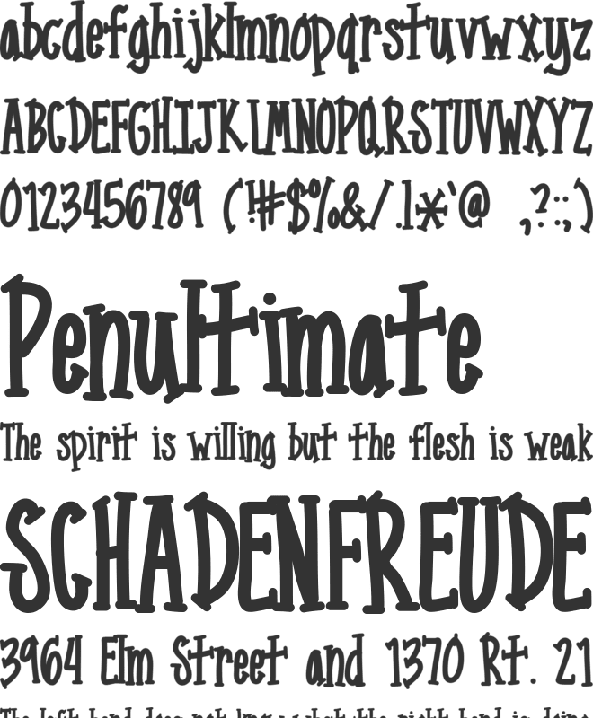 MixNarrowSerif font preview