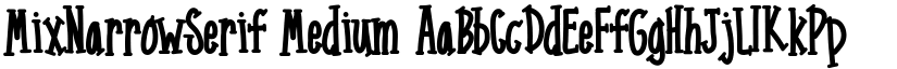 MixNarrowSerif Medium font