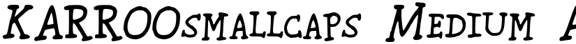KARROOsmallcaps Medium font