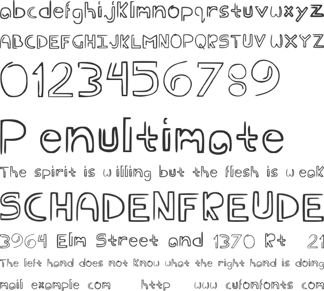 eder font preview