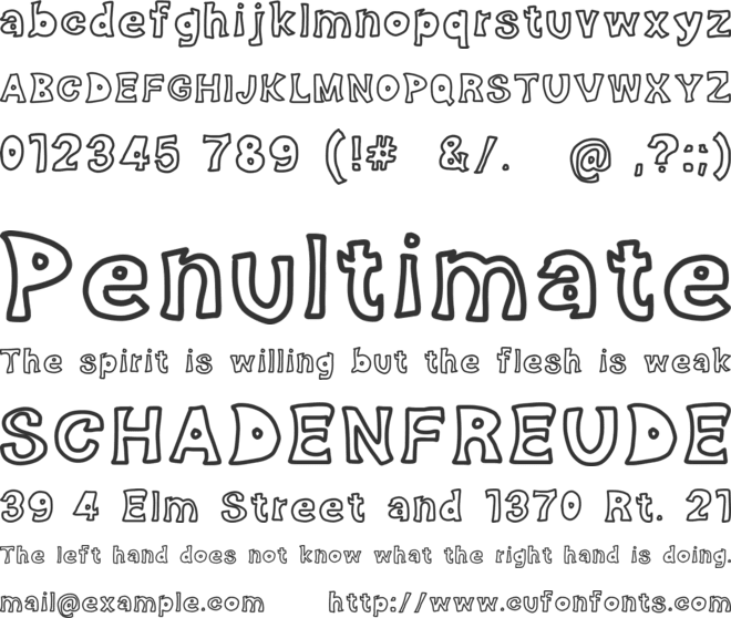 Effective font preview