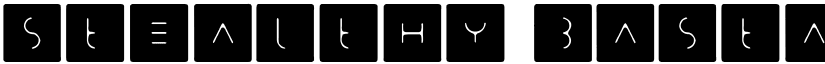 Stealthy Bastards font download