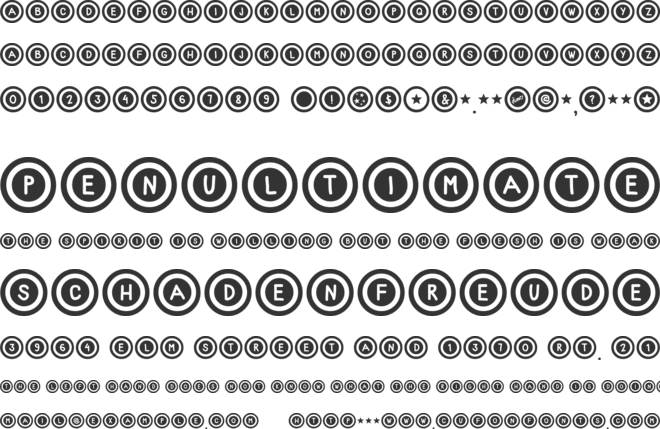 Dialtone font preview