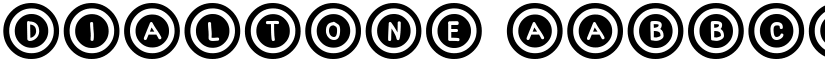 Dialtone font