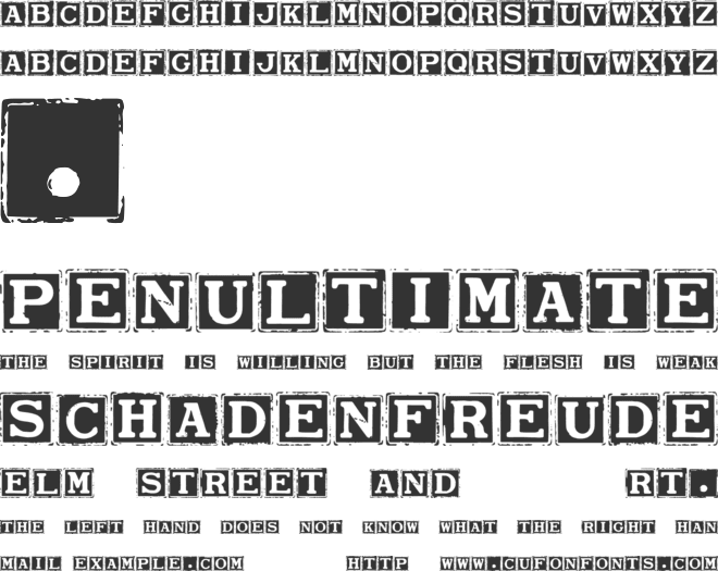 Smargana font preview