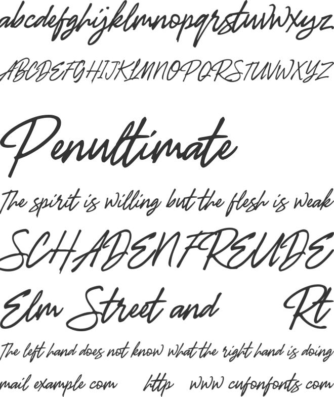 Dream Beach font preview