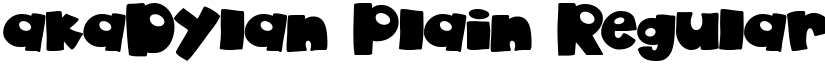 akaDylan Plain Regular font