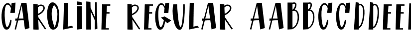 CAROLINE Regular font
