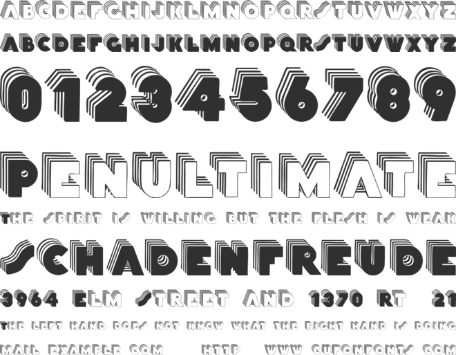 Stackcaps font preview