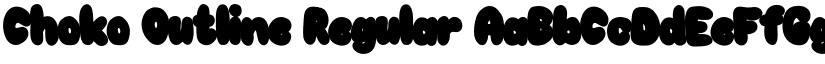 Choko Outline Regular font