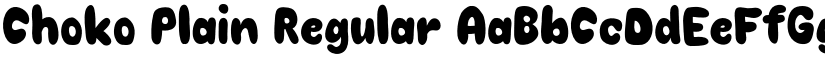 Choko Plain Regular font