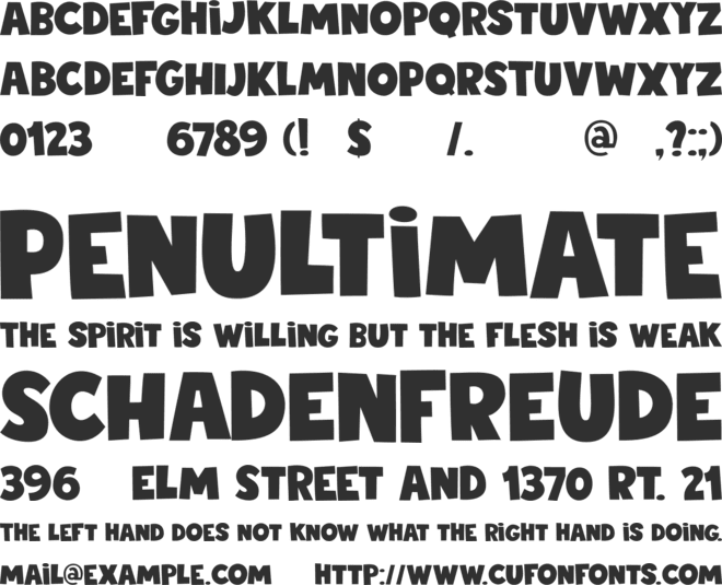DK Sticky Toffee font preview