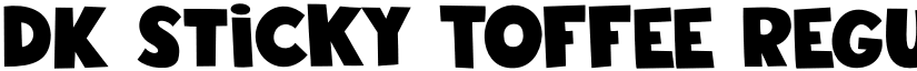 DK Sticky Toffee Regular font