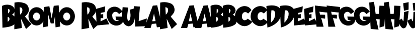 BROMO Regular font