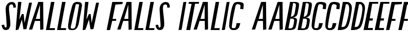 Swallow Falls Italic font