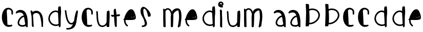 Candycutes Medium font