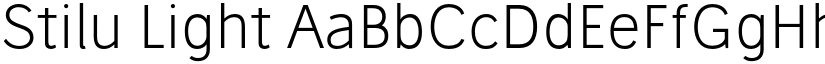 Stilu Light font