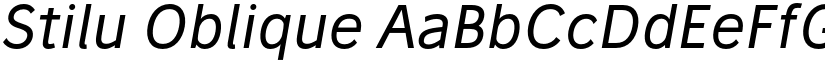 Stilu Oblique font
