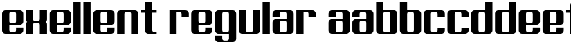 Exellent Regular font