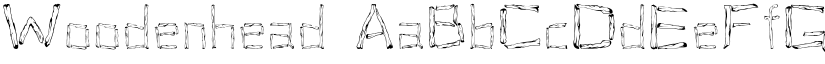 Woodenhead font