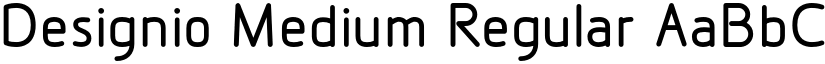 Designio Medium Regular font