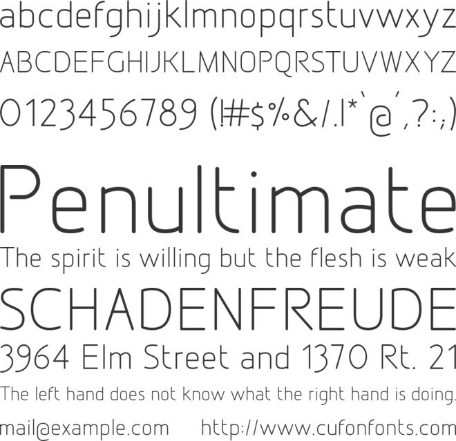 Designio font preview