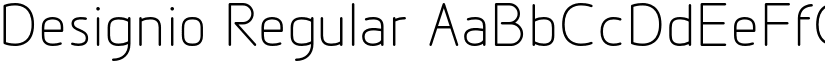 Designio Regular font
