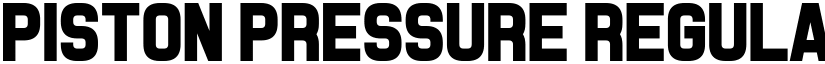 Piston Pressure Regular font