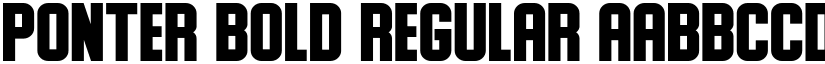 Ponter Bold Regular font