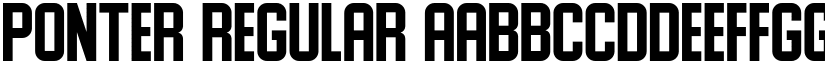 Ponter Regular font