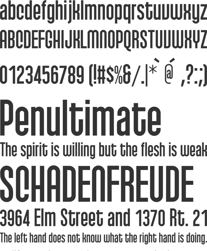 Qhytsdakx font preview