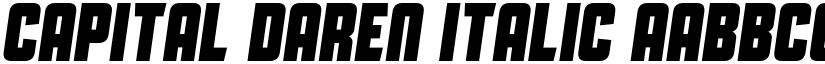 Capital Daren Italic font
