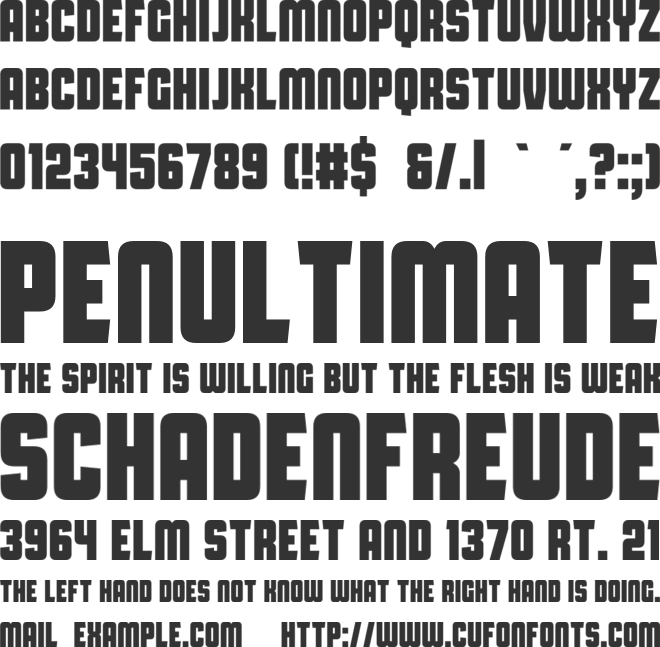 Capital Daren font preview