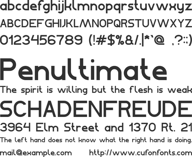 Bahasa Indonesia font preview