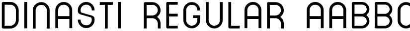DINASTI Regular font
