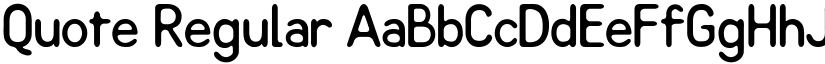 Quote Regular font