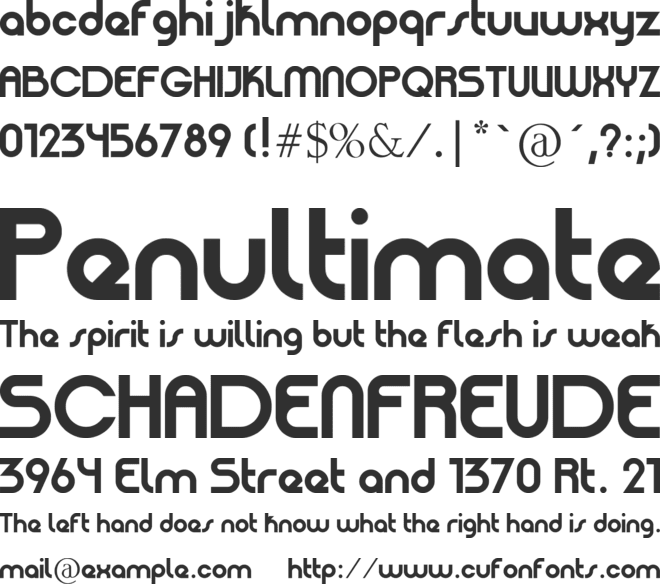 Patinio Basica font preview