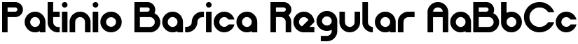 Patinio Basica Regular font