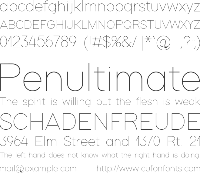 SoftLine font preview