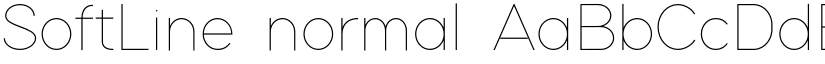 SoftLine normal font